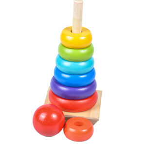 Gerardo´s Toys värviline puidust virnastamistorn