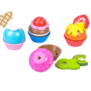 HAPE puidust mänguasjad "Tassikoogid" 4 tk