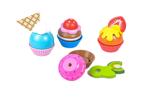 HAPE puidust mänguasjad "Tassikoogid" 4 tk
