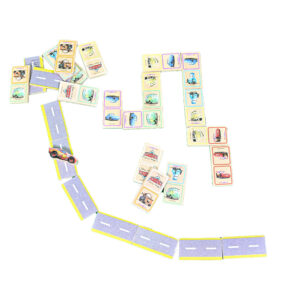 Lauamäng puidust "Domino Autod"