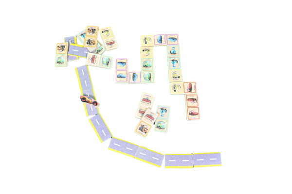 Lauamäng puidust "Domino Autod"