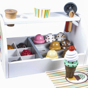 Melissa & Doug puidust mängutoit "Jäätisekiosk"