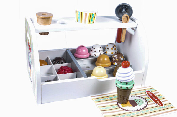 Melissa & Doug puidust mängutoit "Jäätisekiosk"
