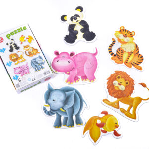 Kukuryku beebipusled "Safari loomad" (6 pilti)