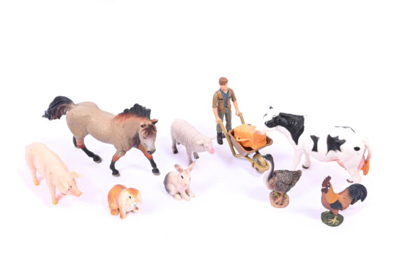 Loomafiguuride komplekt "Farmiloomad ja talitaja"